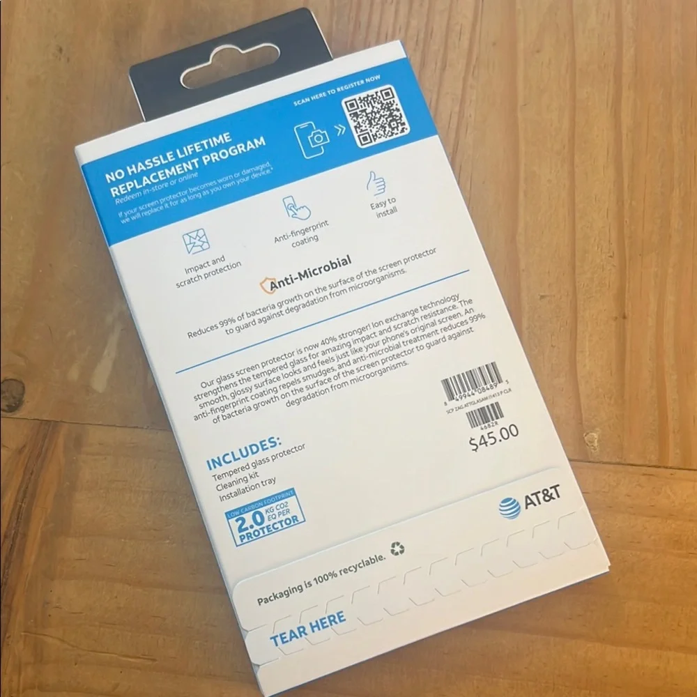 Tempered Glass Screen Protector for iPhone 14/13 Pro - Clear